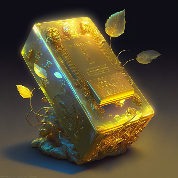 davea a gold bar digital art surreal glowing lights sharp focus 1e3cb873 fbb0 4565 af7a 9f5ac2739227